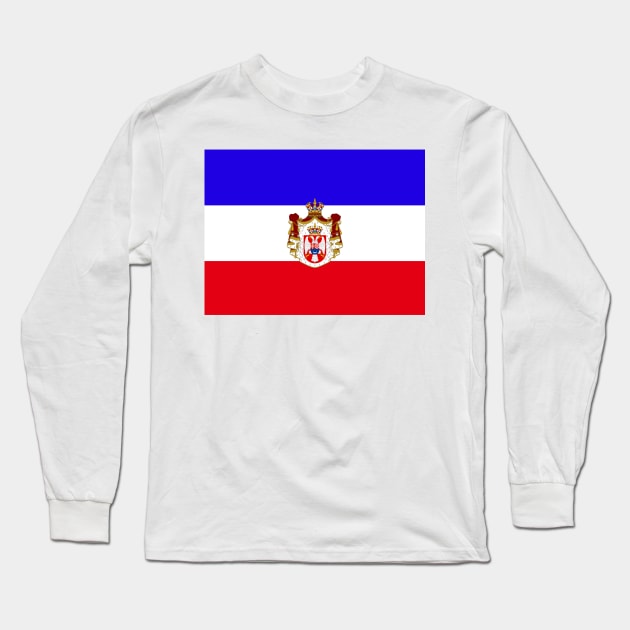 Yugoslavia coat of arms flag Long Sleeve T-Shirt by AidanMDesigns